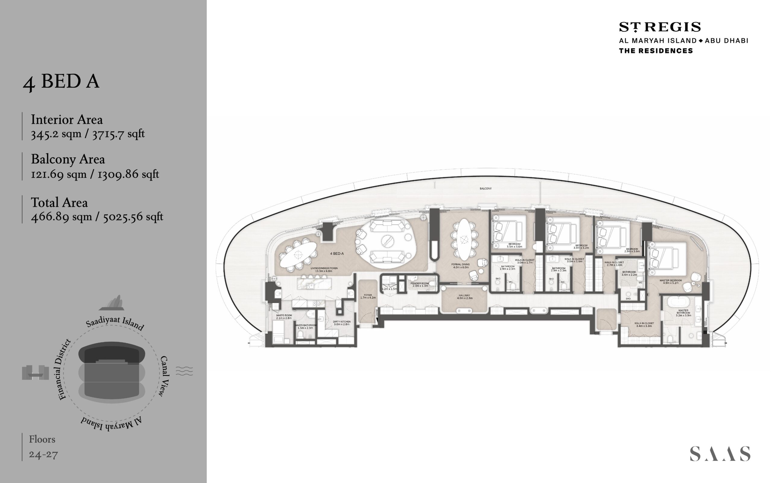 4 Bedroom Floor Plan