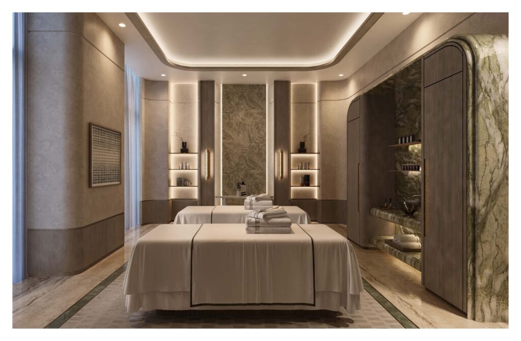 Luxury wellness and fitness studio at St. Regis Abu Dhabi Residences
